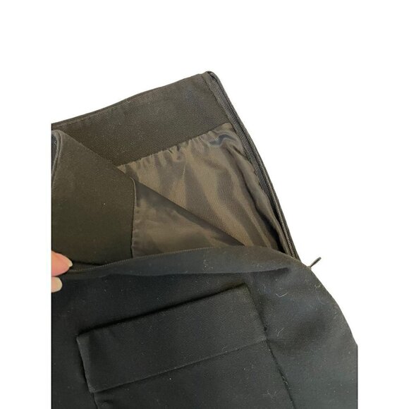 Women's Zara Medium Mini Skirt, Black, Front Pockets, Side Zipper - Picture 8 of 8
